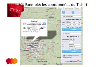 Exemple: les coordonnées du T shirt 

                      
 