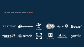 The idea. What is mine is yours, for a fee
 