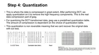 Quantization In Cs File Compression Jpeg compression | PPTX
