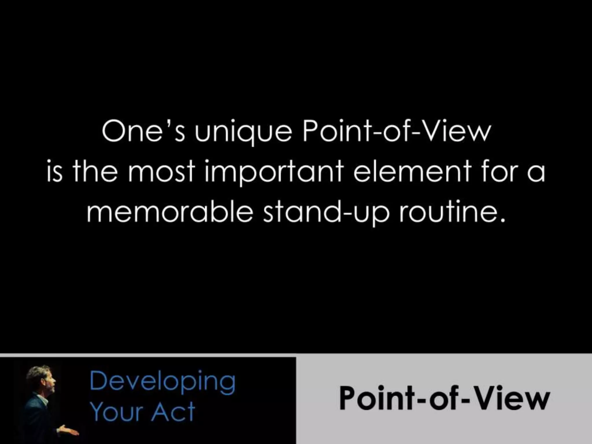 Presentation Wisdom Learned from Comedians and Improvisers | PCA8