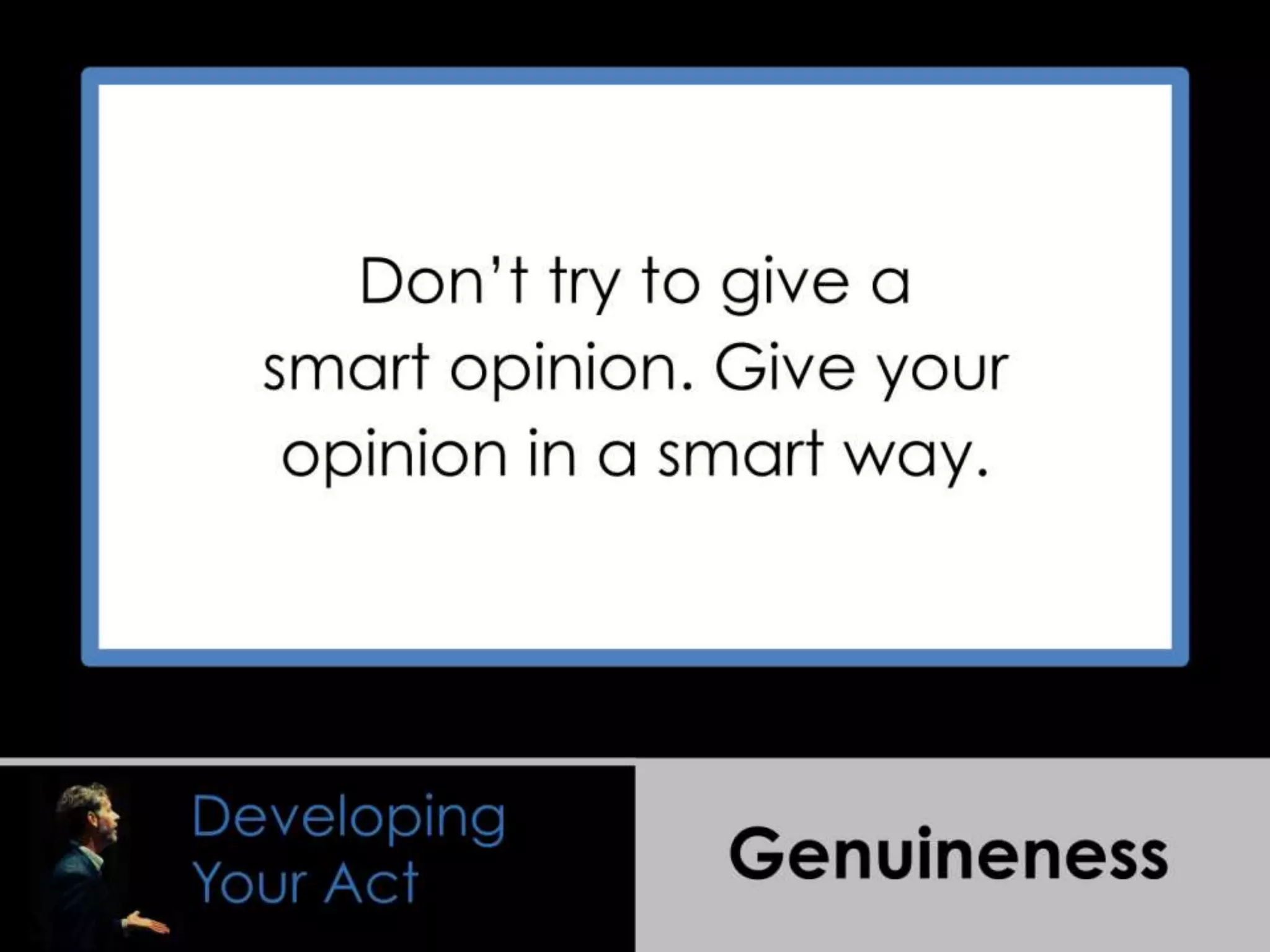 Presentation Wisdom Learned from Comedians and Improvisers | PCA8