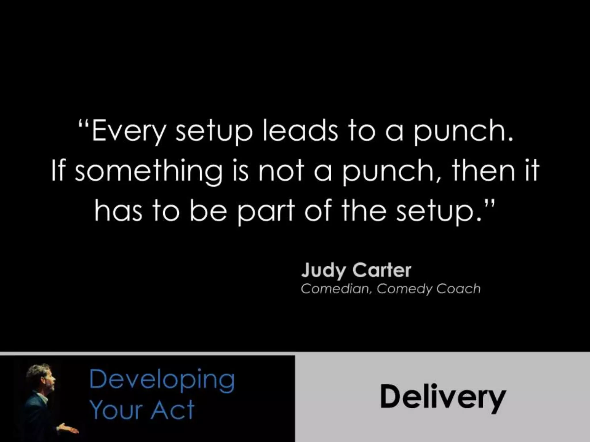 Presentation Wisdom Learned from Comedians and Improvisers | PCA8