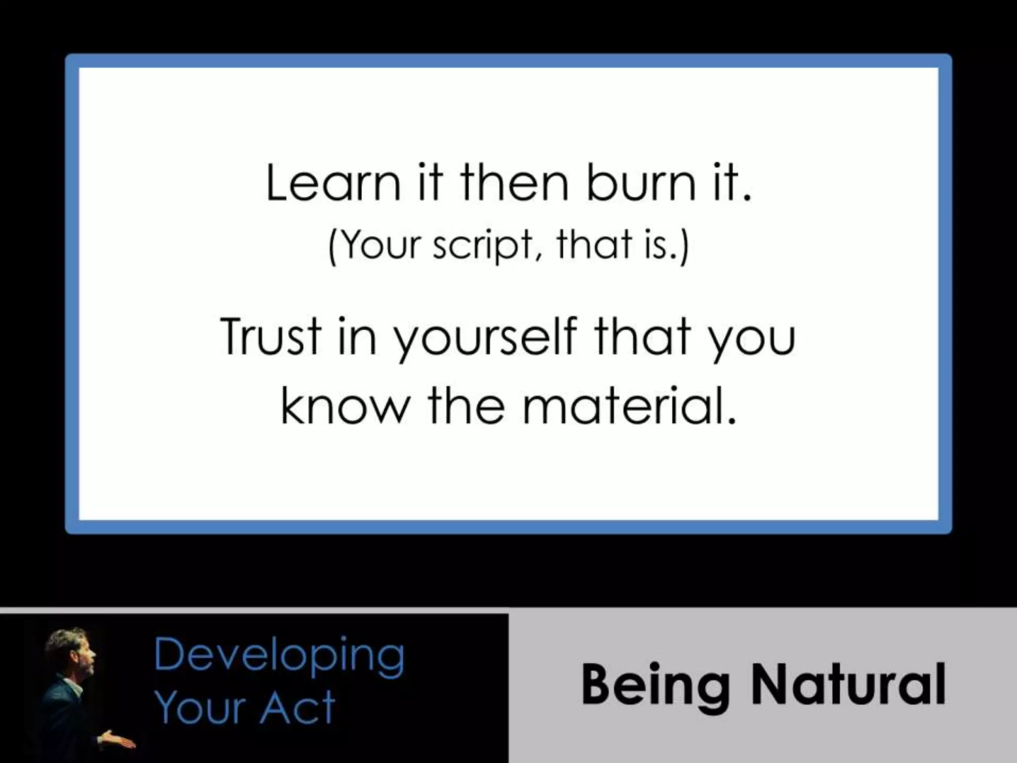 Presentation Wisdom Learned from Comedians and Improvisers | PCA8