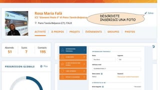 DESCRIVITI
INSERISCI UNA FOTO
 