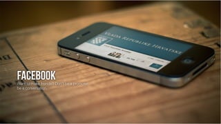 Want to make friends? Don’t be a promoter,
be a conversation.

 