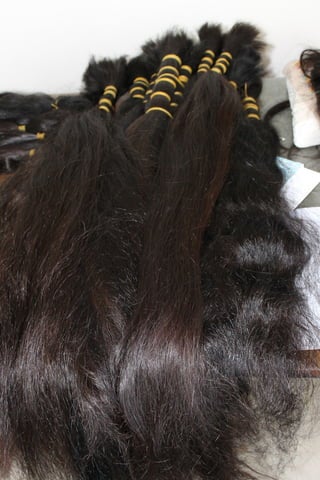 Natural untreated Uzbek hair. 