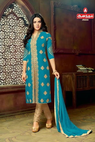 Amethyst Indo western Art Silk  Chudidaar main image 1