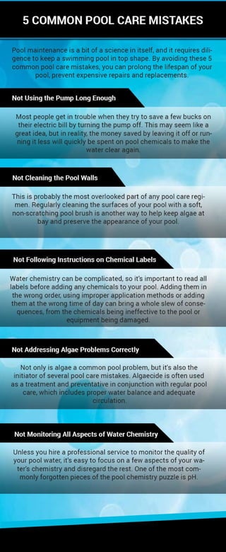 5 Pools Care Mistakes
