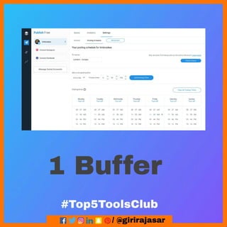 Top 5 Social Media Scheduling Tools | PDF