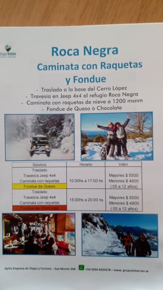 Bariloche Excursiones y actividades