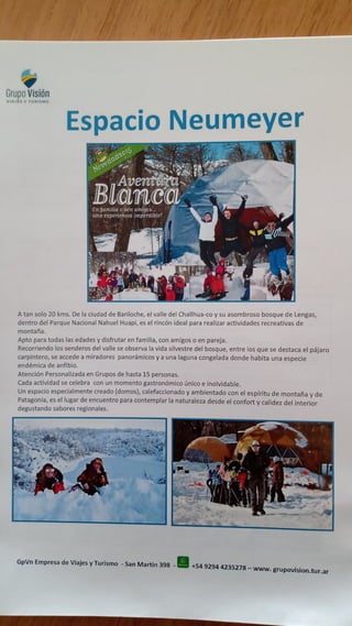 Bariloche Excursiones y actividades