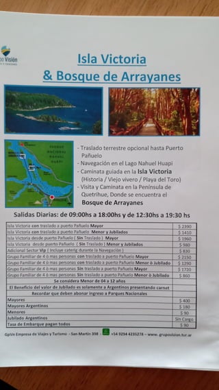 Bariloche Excursiones y actividades