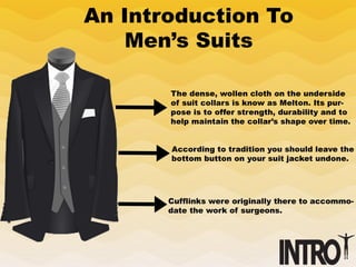 An Introduction to Men's Suits