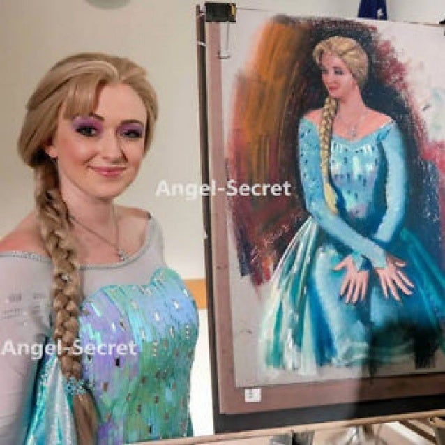 J789wc Movies Frozen Snow Queen Elsa Cosplay Costume