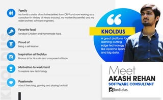 Know a knolder: Akash Rehan, a Software Consultant at Knoldus