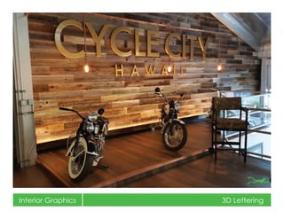 Interior Graphics 3D Lettering
 