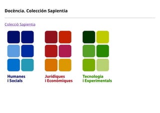 Docència. Colección Sapientia
Colecció Sapientia
 