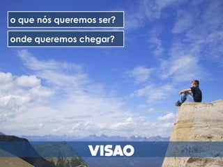 o que nós queremos ser?

onde queremos chegar?
 