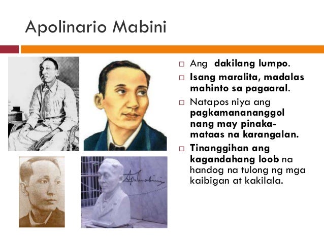 Apolinario Mabini Utak Ng Katipunan