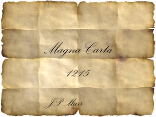 Magna Carta 1215 JP Marr 
