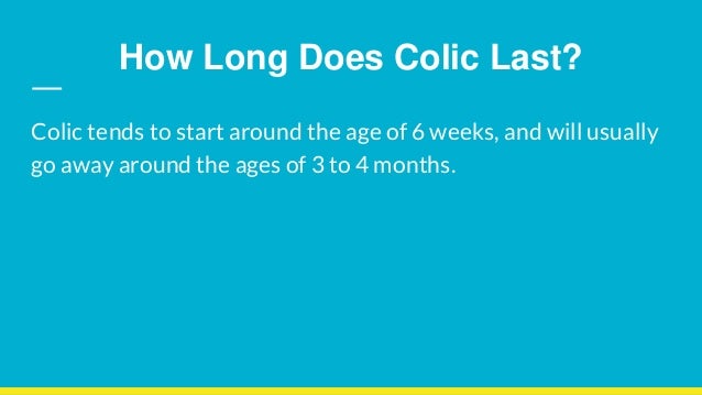 colic starts at what age