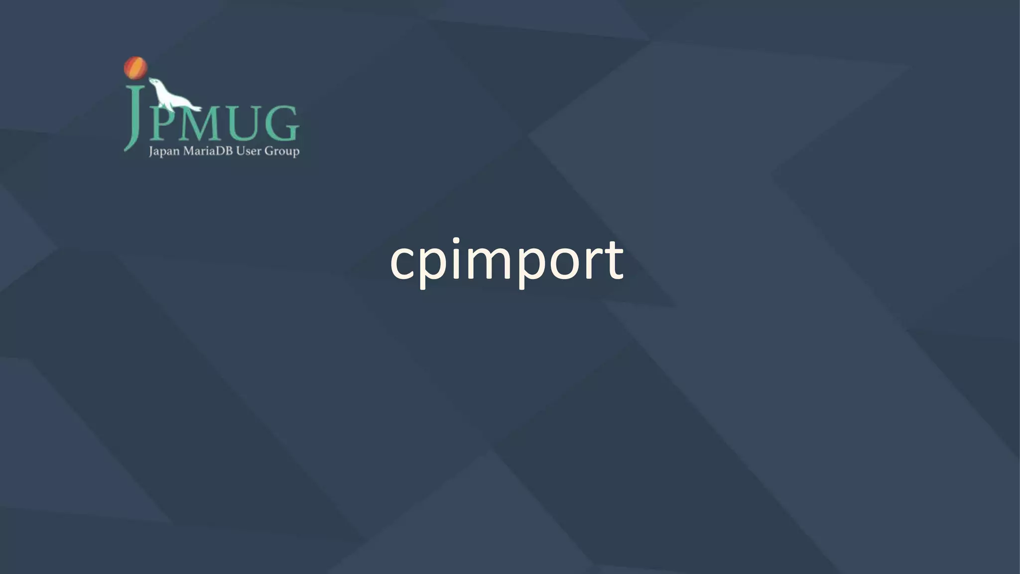 cpimport
 