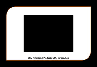 DSM Nutritional Products USA, Europe, Asia
 
