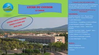 JPO du lycée du Coudon 2022