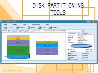 DISK PARTITIONING
TOOLS
 