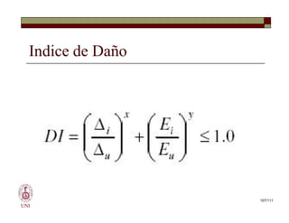 Indice de Daño
UNI
107/111
 