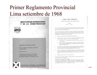 Primer Reglamento Provincial
Lima setiembre de 1968
5/101
 