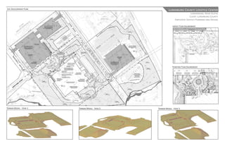 Site Development Plan:
                                                              Lunenburg County Lifestyle Center
                                                                                   Luneneburg, Nova Scotia
                                                                                  Client: Lunenburg County
                                                                     Employer: Ekistics Planning and Design

                                                                  Layout Plan Enlargment:




                                                                  Planting Plan Enlargment:




Terrain Model - View 1:   Terrain Model - View 2:   Terrain Model - View 3:
 