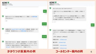 コールセンター案内の例かかりつけ医案内の例 ６
 