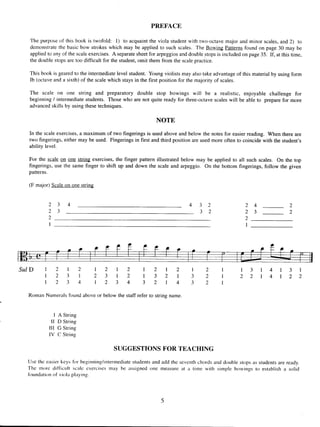 Susan c. brown scales and bowings two scale for viiola | PDF