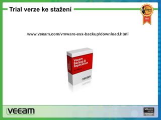 Trial verze ke stažení
www.veeam.com/vmware-esx-backup/download.html
 