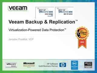 Veeam Backup & Replication™
Jaroslav Prodělal, VCP
Virtualization-Powered Data Protection™
 