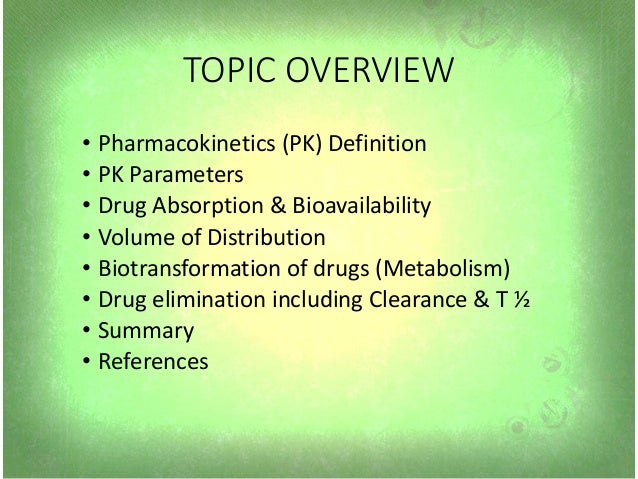 Factors affecting parameters