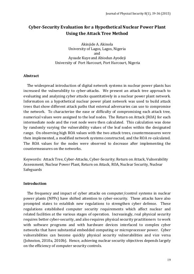 Journal of Physical Security 8(1)