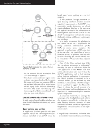 Open Banking : The Rise of the Cloud Platform | PDF