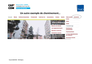 Un autre exemple de cheminement…




Pascale WAKEFORD – TMO Régions
 
