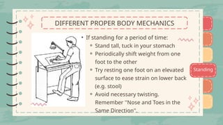 JOINT PROTECTION TECHNIQUES & PROPER BODY MECHANICS | PPTX