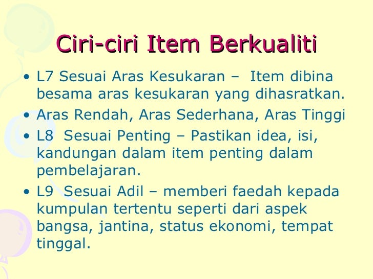 Jadual Penentu Ujian dan Jadual Spesifikasi Ujian Jadual Penentu Ujian dan Jadual Spesifikasi Ujian