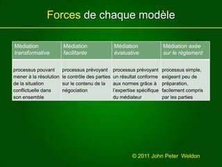 Forces de chaque modèle© 2011 John Peter  Weldon 