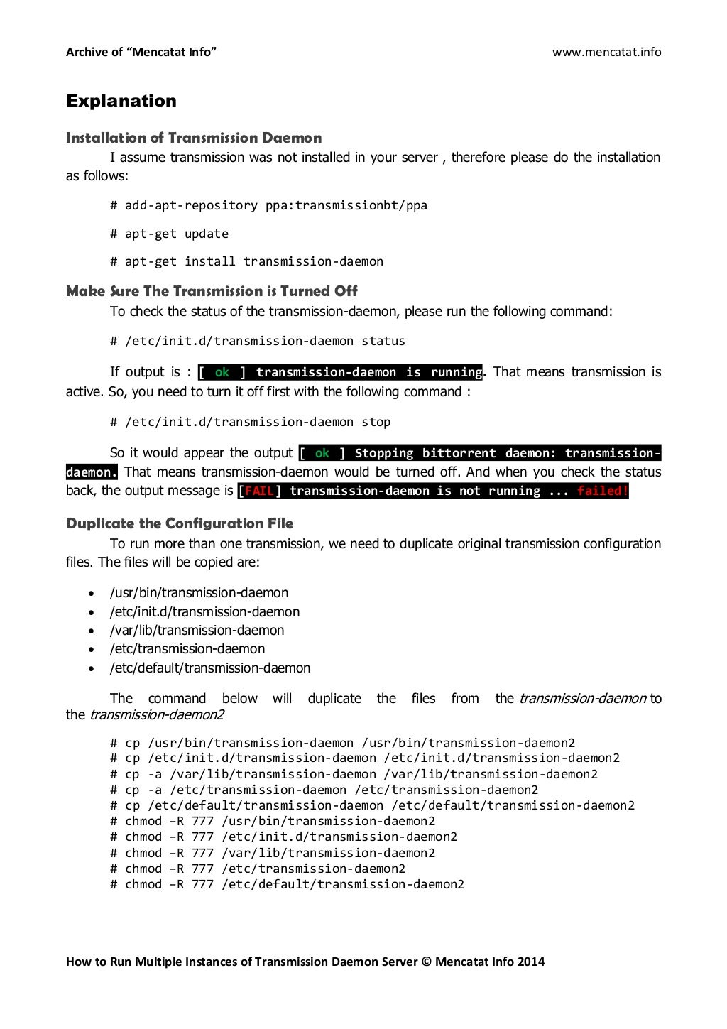 How to run multiple instances of transmission daemon in linux debian