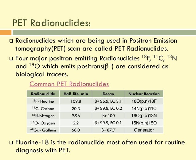 PET Production of [18F] PET tracers Beyond [18F]FDG