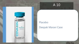 Ishita Das
A 10
Placebo
Deepak Maravi Case
 