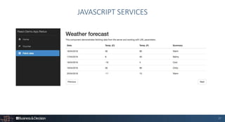 27
JAVASCRIPT SERVICES
 