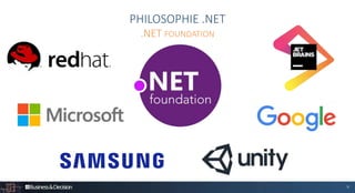 9
PHILOSOPHIE .NET
.NET FOUNDATION
 