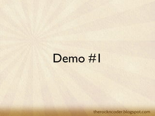 Demo #1
 