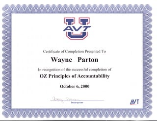 1000   oz principles of accountability